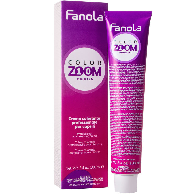 Fanola Color Zoom hair dye cream full palette 100 ml 6.01 Natural dark blonde