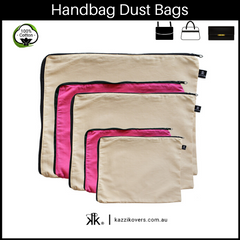 Latte Love + Fuchsia Pink | Dust Bags for Handbags