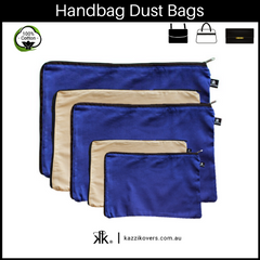 Midnight Blue and Latte Love | Dust Bags for Handbags