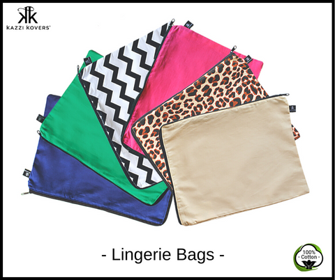 Kazzi Kovers Lingerie Storage Bags | 100% Cotton