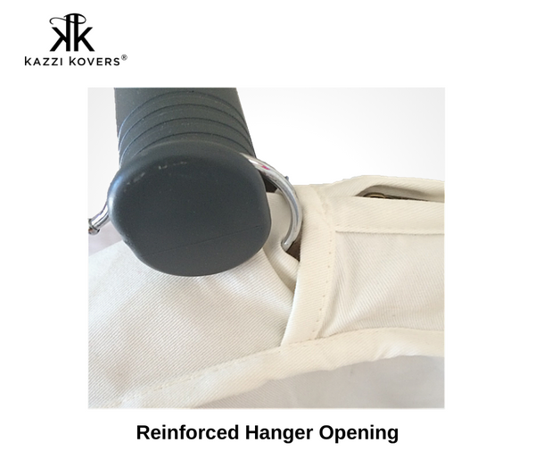 Reinforced garment bag opening | 8 cm