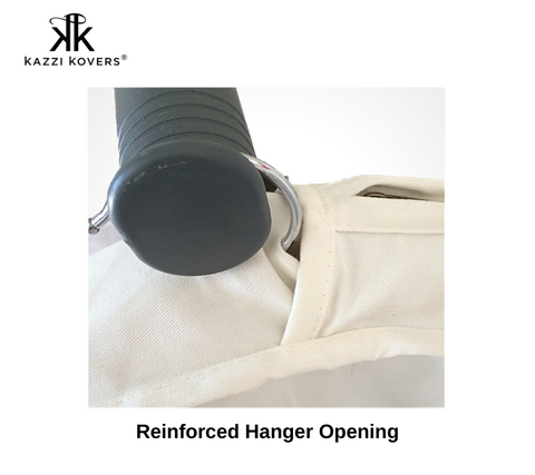 Reinforced hanger opening | Measures 8 cm