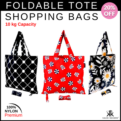 Kazzi Kovers Foldable Shopping Bags | 100% Nylon