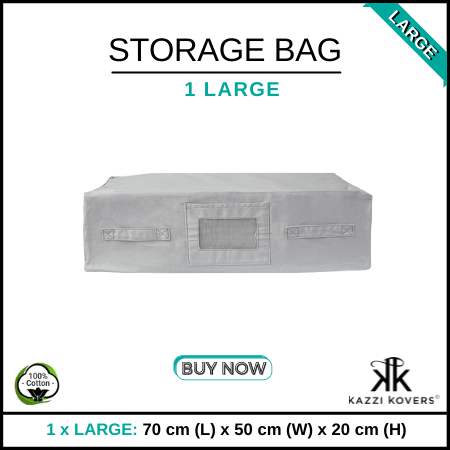 LARGE Cotton Storage Bag | Kazzi Kovers