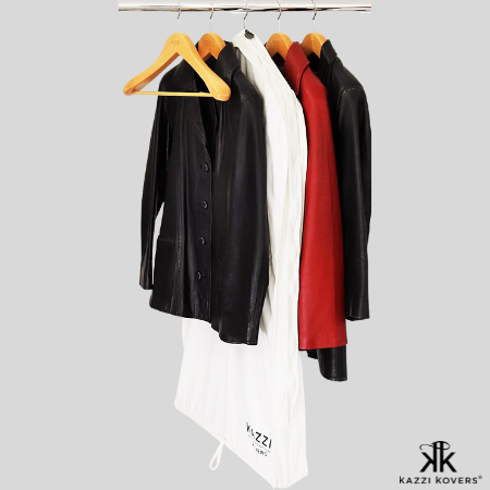 Are You Storing Your Leather or Suede Jackets in a Plastic Garment Bag –  Kazzi Kovers