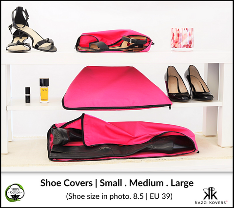 100% Cotton Shoe Bags | Kazzi Kovers