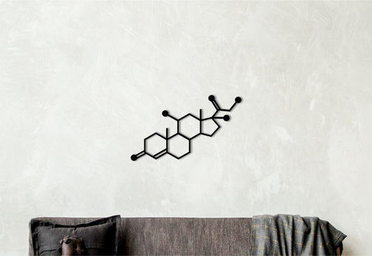 Cortisol molecule, stress hormone wood decor, biology room decor, customized wooden wall art, doctor wall art, medical office wood decor