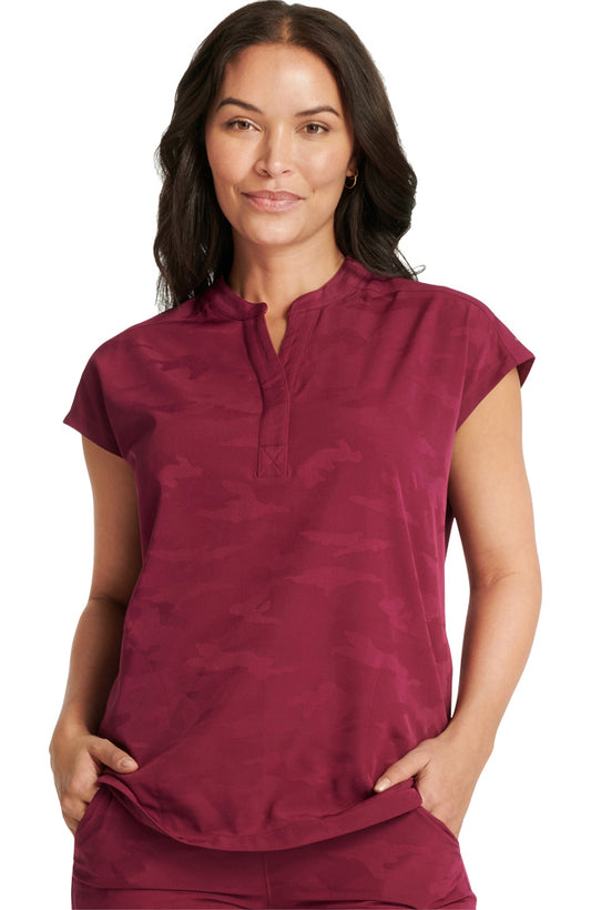 Healing Hands Scrubs Sandy Top 2286 WINE Wine Free Shipping