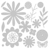 Sizzix Thinlits Die Set 17PK - Bold Flora