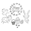 Sizzix Clear Stamps 9PK - Spring Essentials