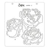 Sizzix Layered Stencils 4PK - Painted Peonies