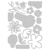 Sizzix Thinlits Die Set 16PK - Fabulous Bold Florals by Debi Potter