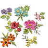 Sizzix Thinlits Die Set 14PK - Brushstroke Flowers Mini by Tim Holtz