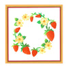 Sizzix Layered Stencils 4PK – Strawberry Wreath by Jennifer Ogborn