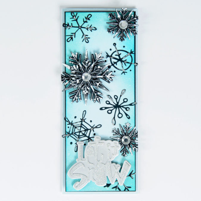 Let it Snow - Step 9. Tim Holtz Snowflake.