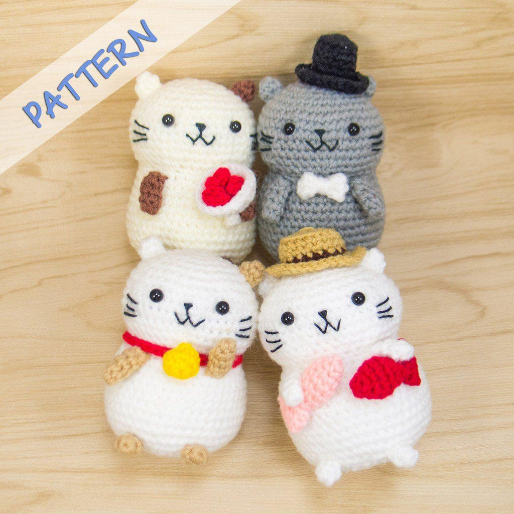 Cat Amigurumi Pattern Set – Snacksies Handicraft