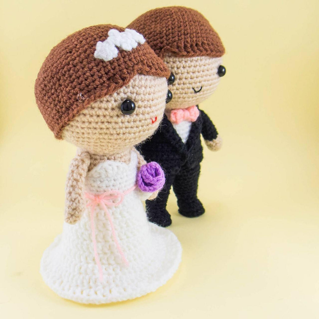 crochet amigurumi bride and groom free pattern