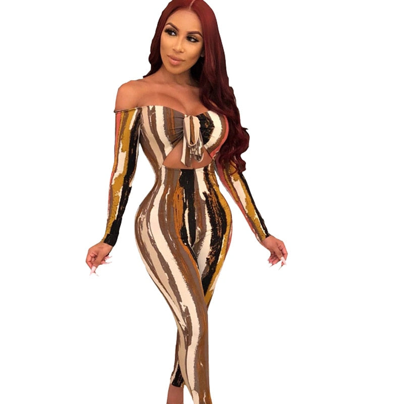 bandage bodycon jumpsuit