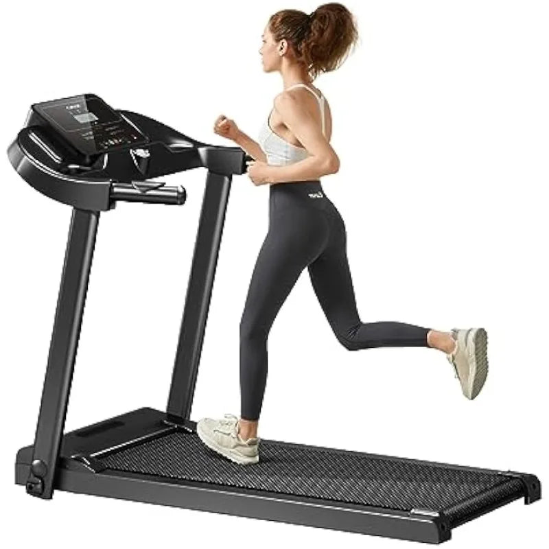 CURSOR FITNESS Home Folding Treadmill with Pulse Sensor, 2.5 HP Quiet