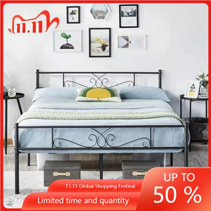 Bed Frames Queen, Metal Platform King,  Free Shipping - yourbestselfboutique