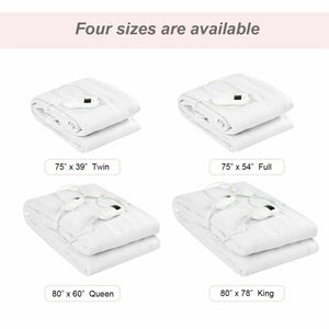 Electric Heated Mattress Pad Safe Twin/Full/Queen/King 8 Temperature 10h Timer - yourbestselfboutique