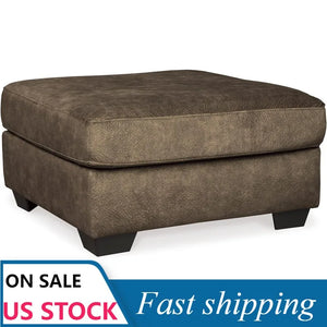 Signature Design by Ashley Accrington Plush Oversized Accent Ottoman, Brown - yourbestselfboutique