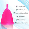 Large Solid Pink Blossom Menstrual Cup