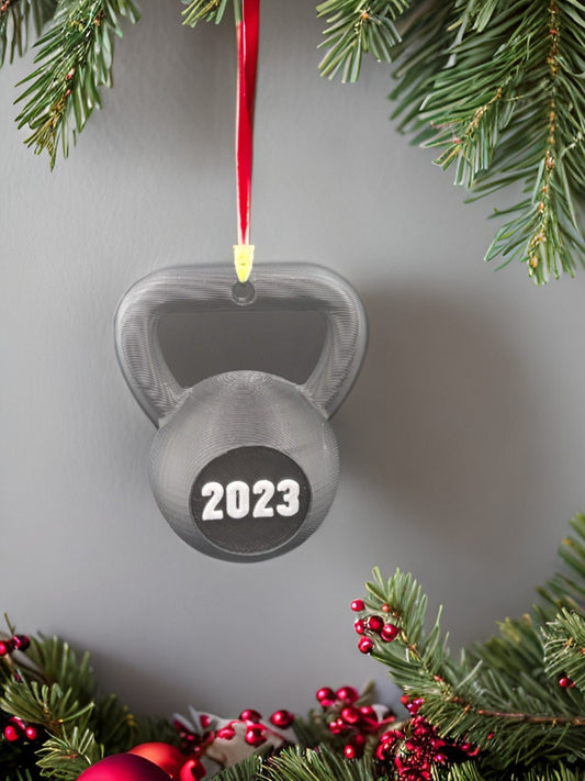 Barbell Ornament Fitness Ornament Personal Trainer Gift Polymer