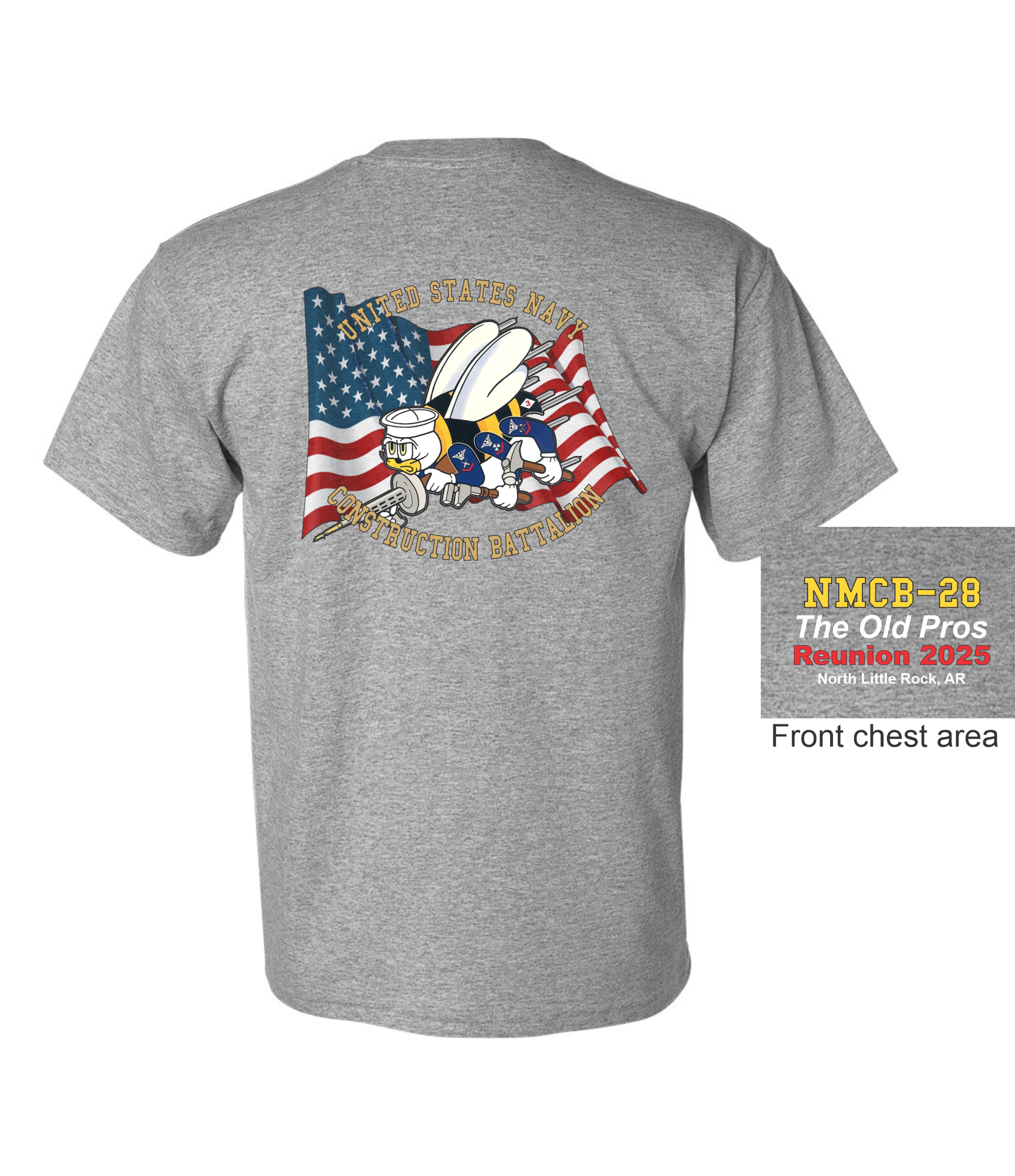 Seabees Reunion Shirt 1 Gray