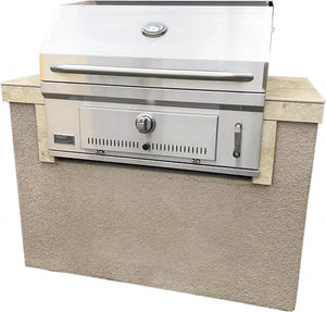 St. Martin 4' Charcoal Built In BBQ Island - SunnySidePatios