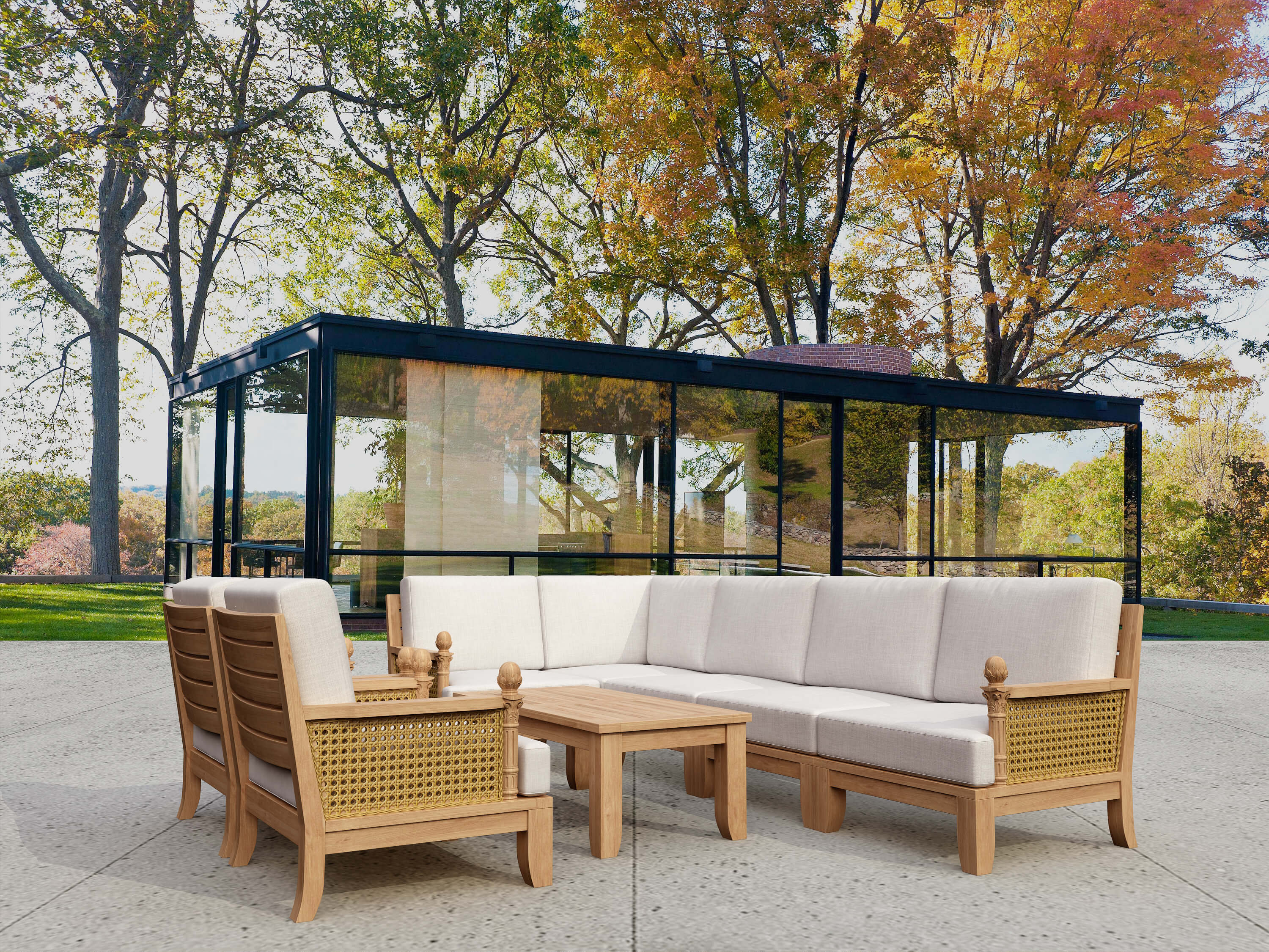 Anderson Teak Luxe 8-Pieces Modular Set (Set-74)