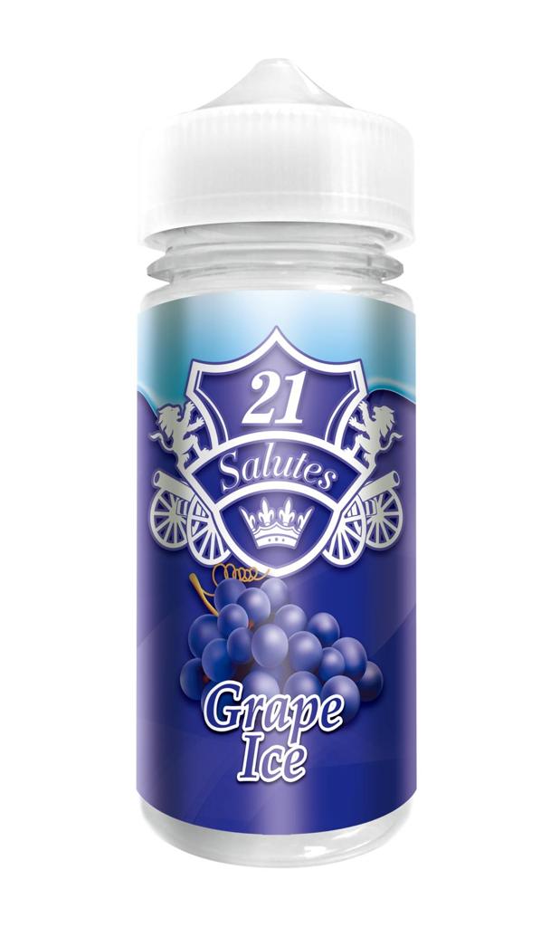21 Salutes 100ml Shortfill-Grape Ice-vapeukwholesale