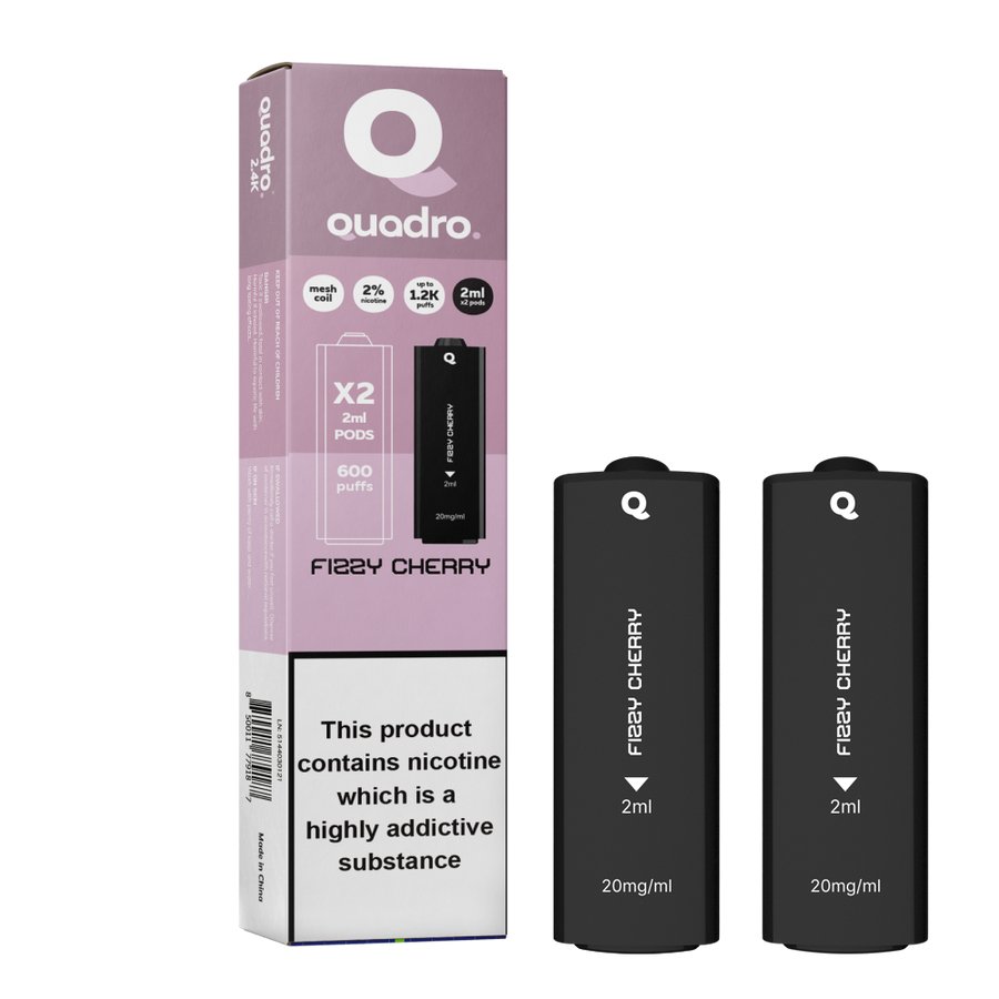 4 in 1 Quadro 2400 Puffs Replacement Pods Box of 5 - Vape Wholesale Mcr