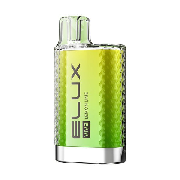 Elux Viva 600 Crystal Disposable Vape Puff Bar Pod Box of 10 - Lemon Lime -Vapeuksupplier