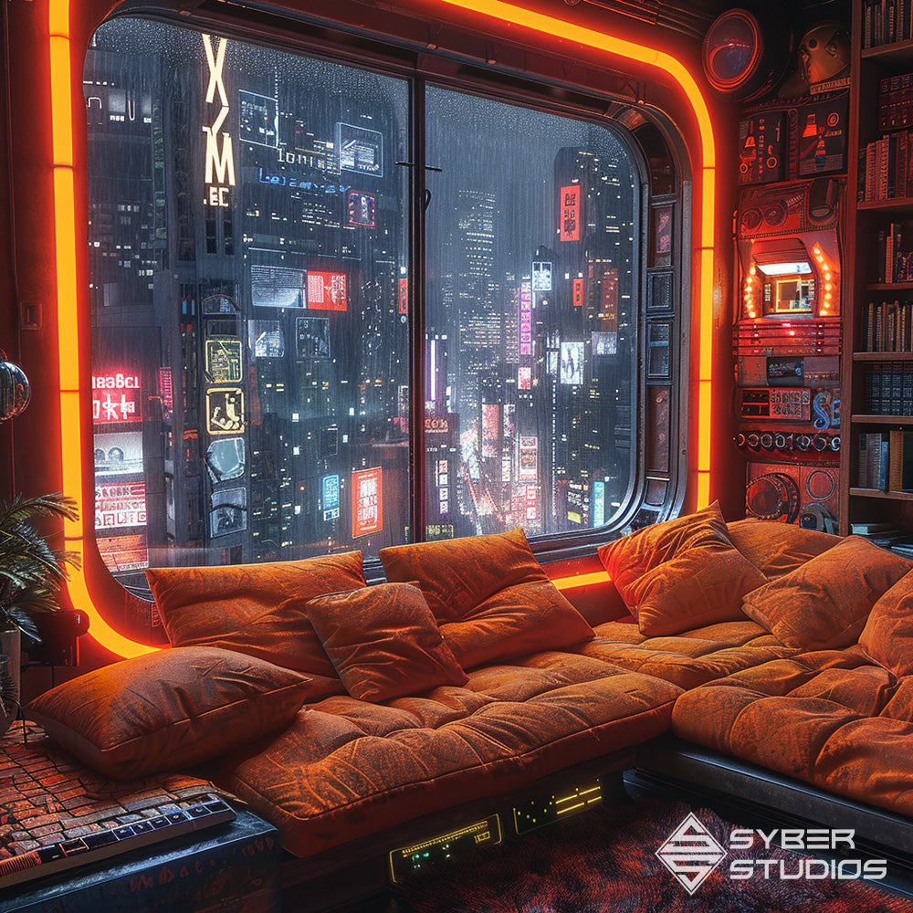 In the Neon Nexus: Discover the Cyberpunk Room's Mysteries