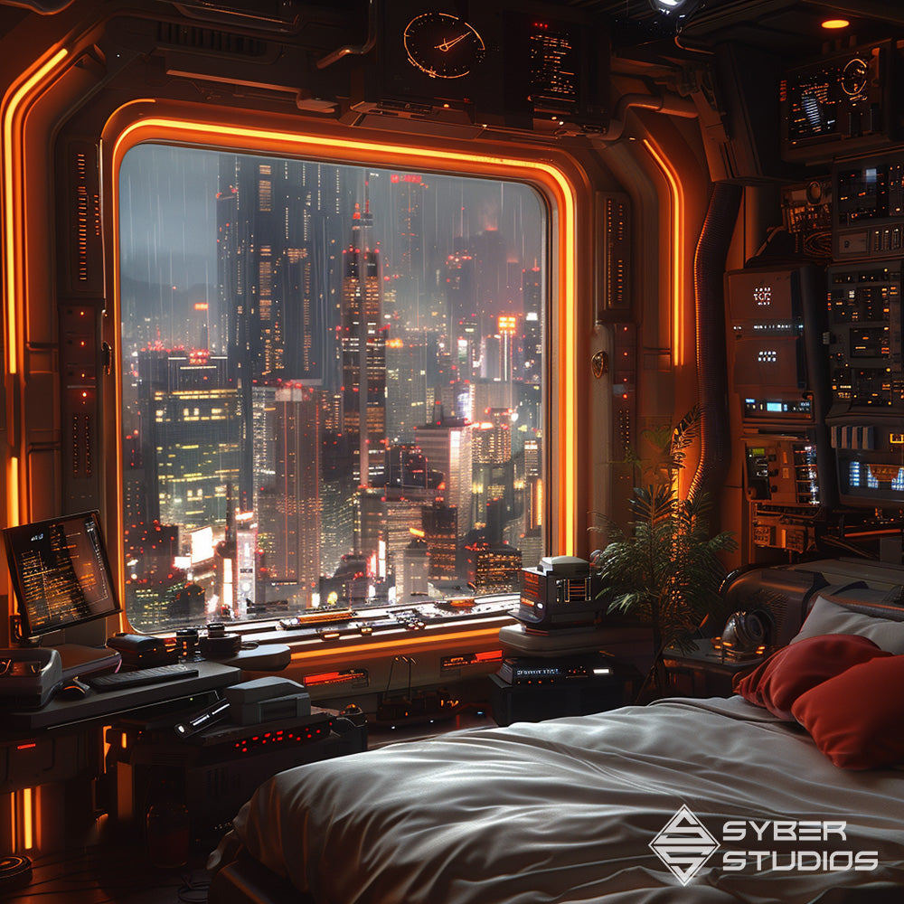 Immerse Yourself in the Cyberpunk Room's Techno-Tales