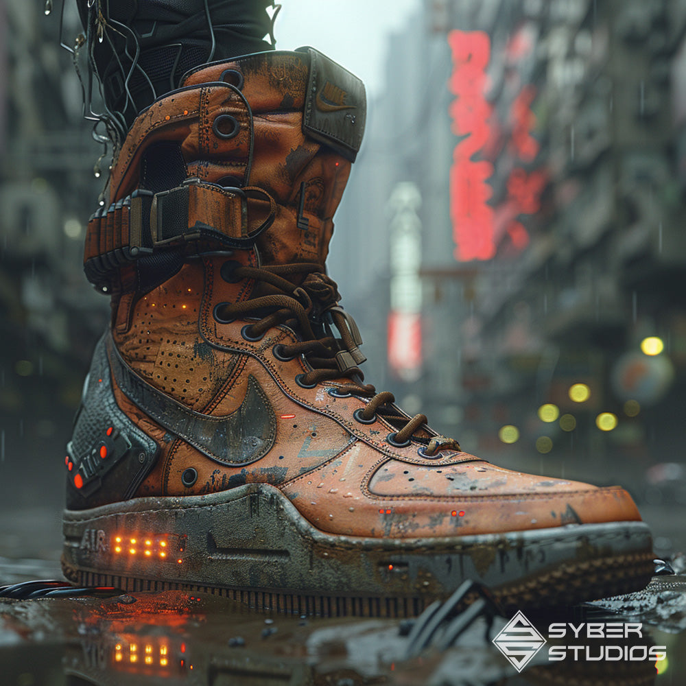Strap in for a journey through the digital abyss: Cyberpunk shoes for the fearless voyager.