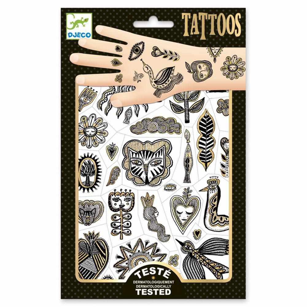 Djeco Golden Chic Tattoos | Toys Mornington Peninsula