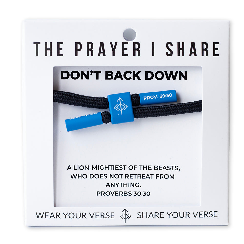 Don't Back Down, Proverbs 30:30
