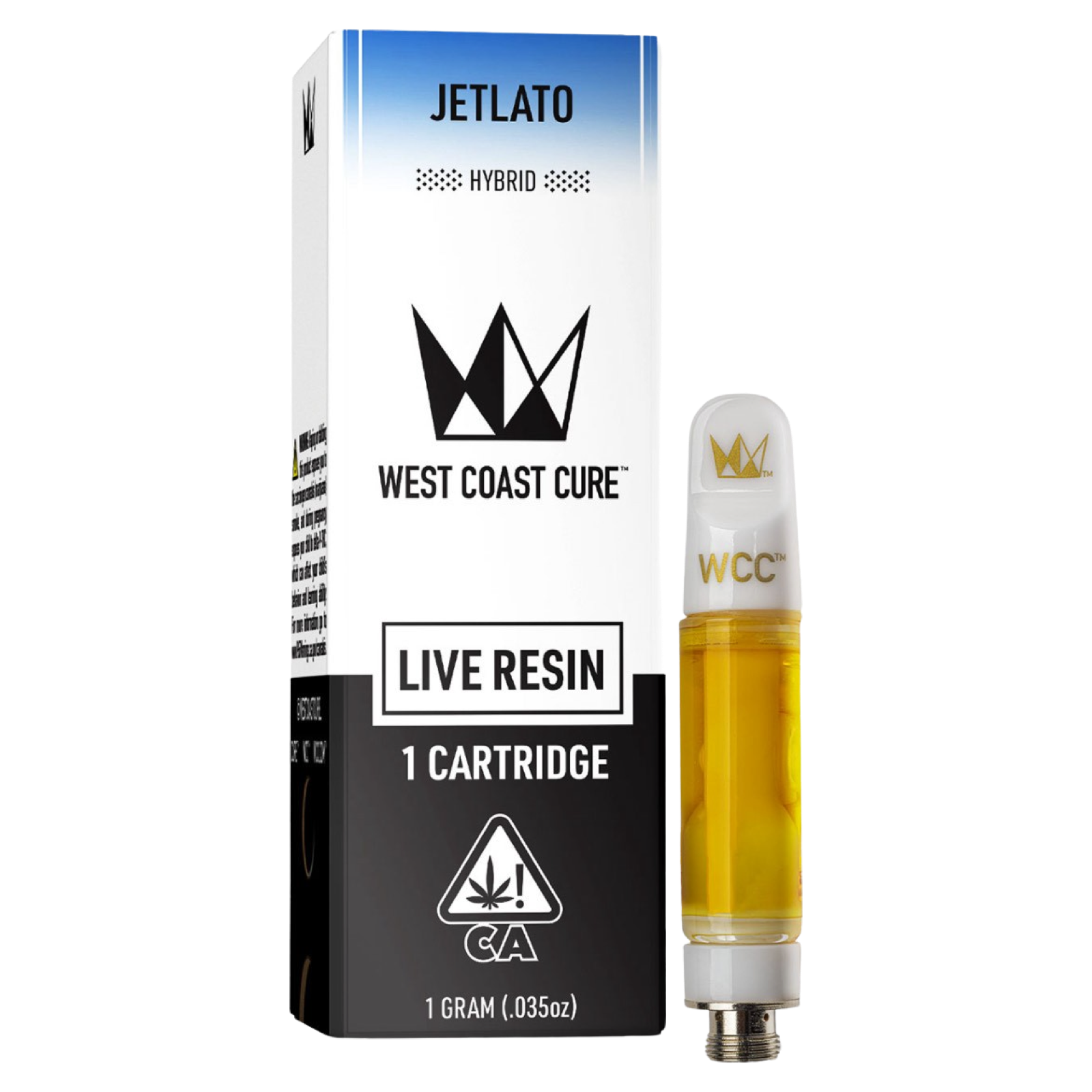 Jetlato | West Coast Cure Live Resin Cartridge | 1G | Hybrid