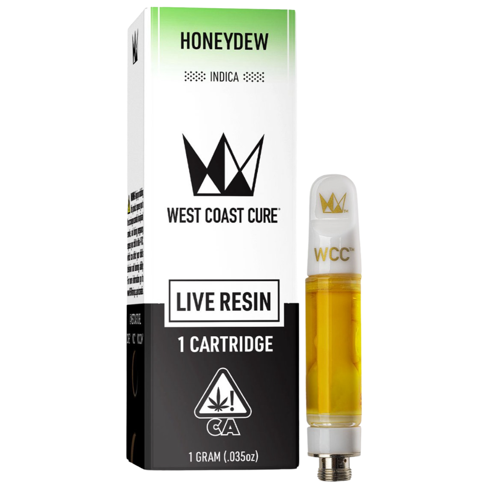 Honeydew | West Coast Cure Live Resin Cartridge | 1G | Indica