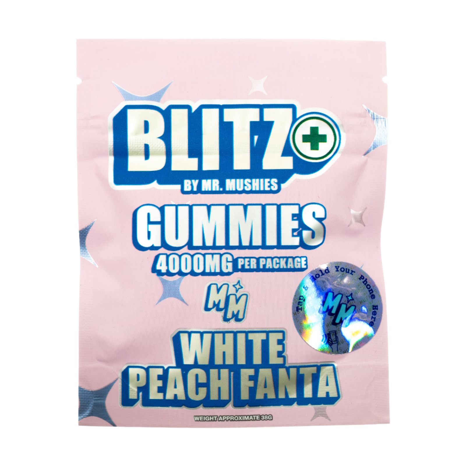 Blitz By Mr. Mushie | White Peach Fanta | 3600mg Shroom | 400MG D9