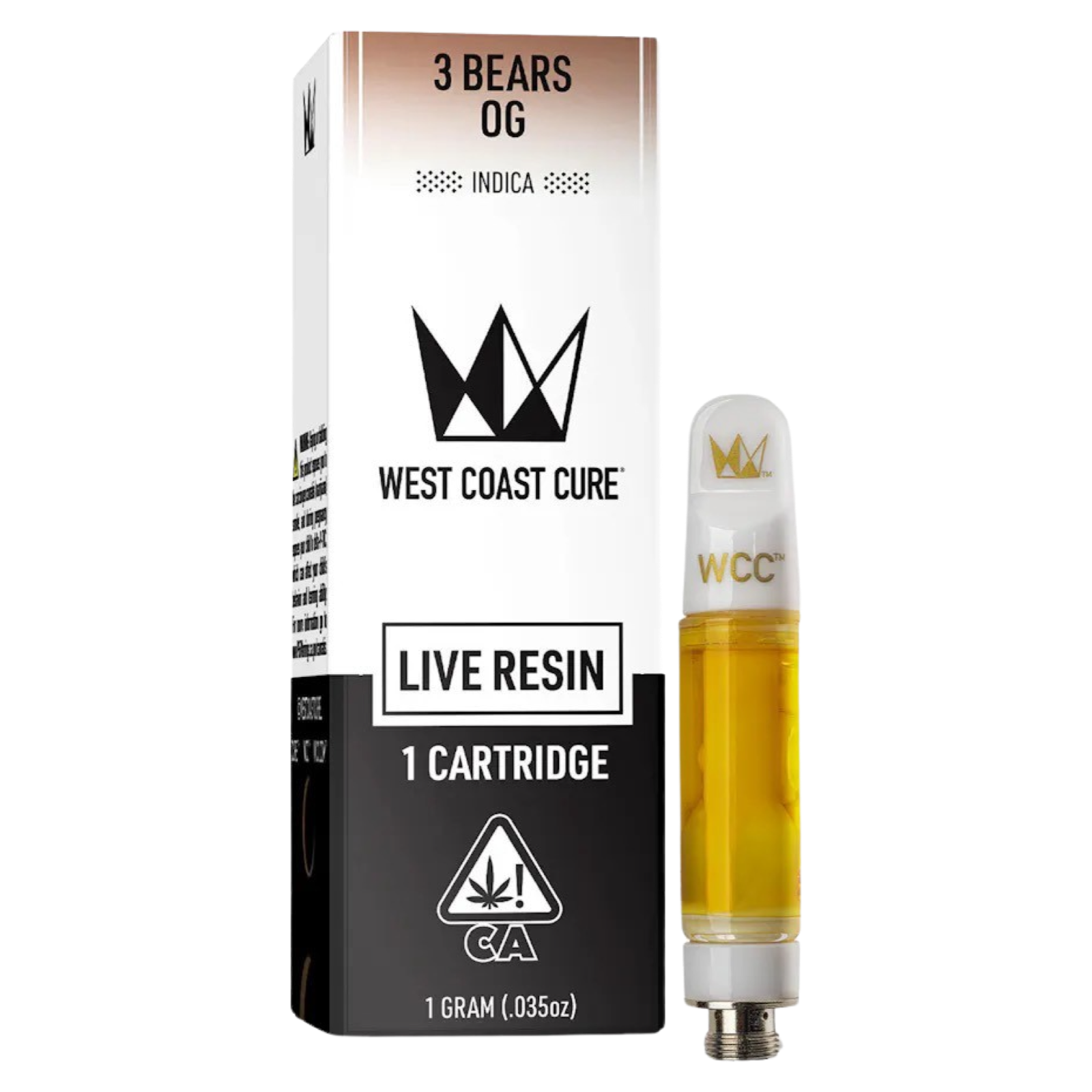 3 Bears OG | West Coast Cure Live Resin Cartridge | 1G | Indica