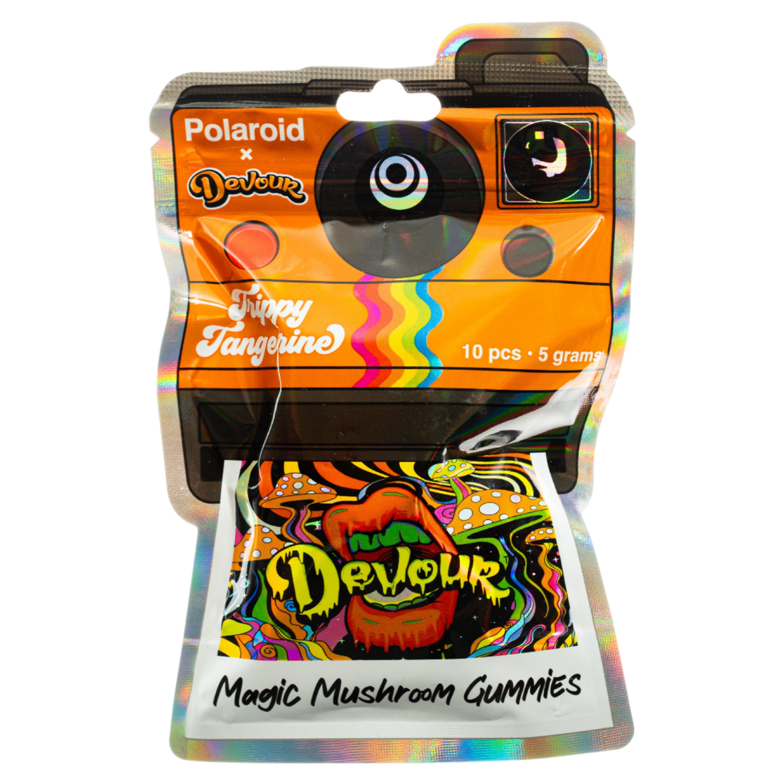 Polaroid x Devour | Trippy Tangerine | Shroom Gummies | 5g