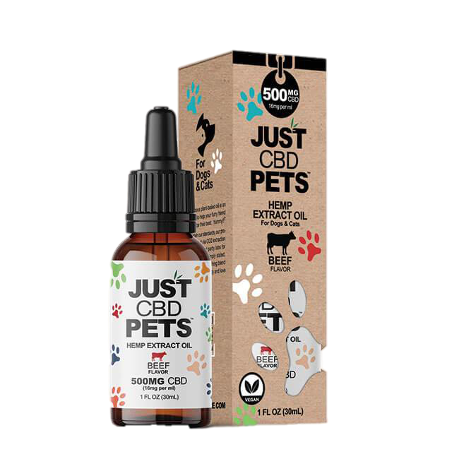 Beef Flavored CBD Oil For Pets (500mg) 1oz