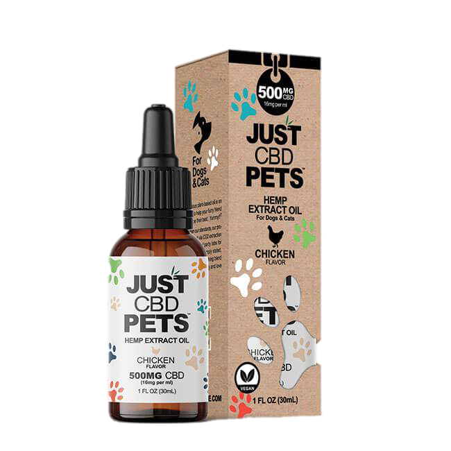 Chicken Flavored CBD Oil For Pets (500mg) 1oz