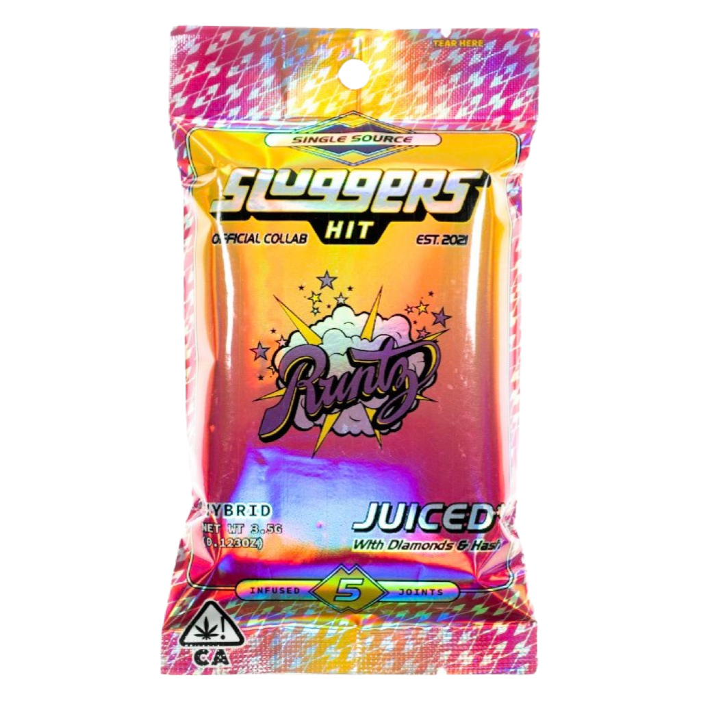 Runtz | Sluggers 5 Pack Infused Pre Roll | Hybrid | 3.5