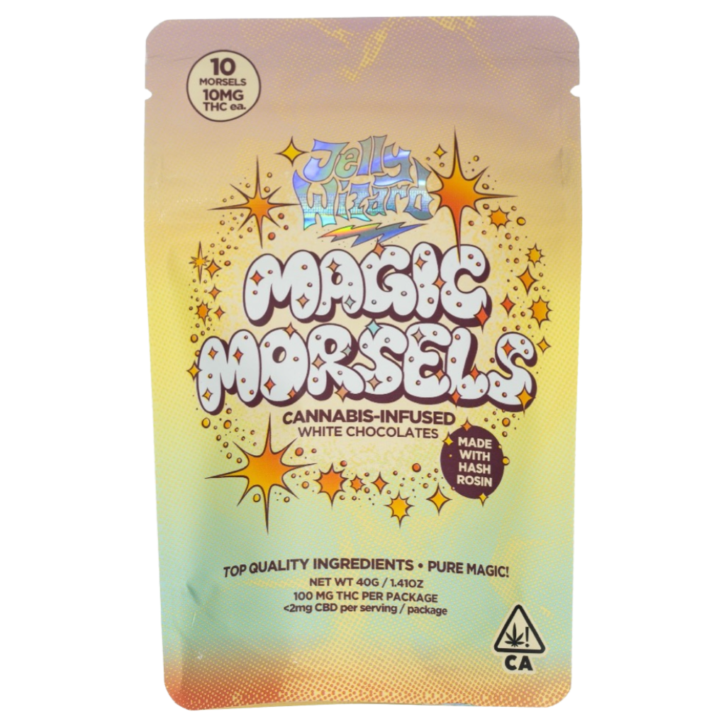 Magic Morsels | Cannabis Infused White Chocolate | Jelly Wizard is