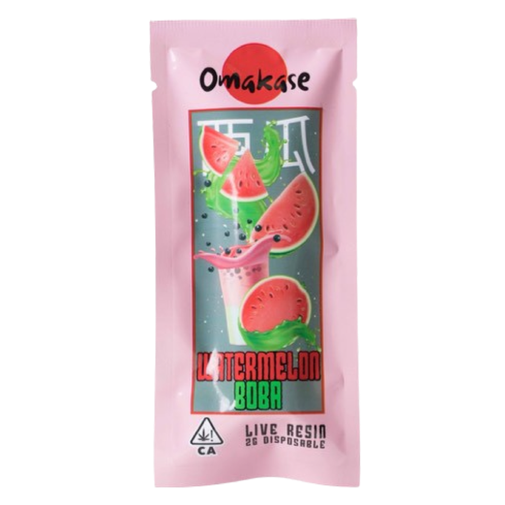 2 Gram Live Resin Disposable Vape | Watermelon Boba | Hybrid | Omakase