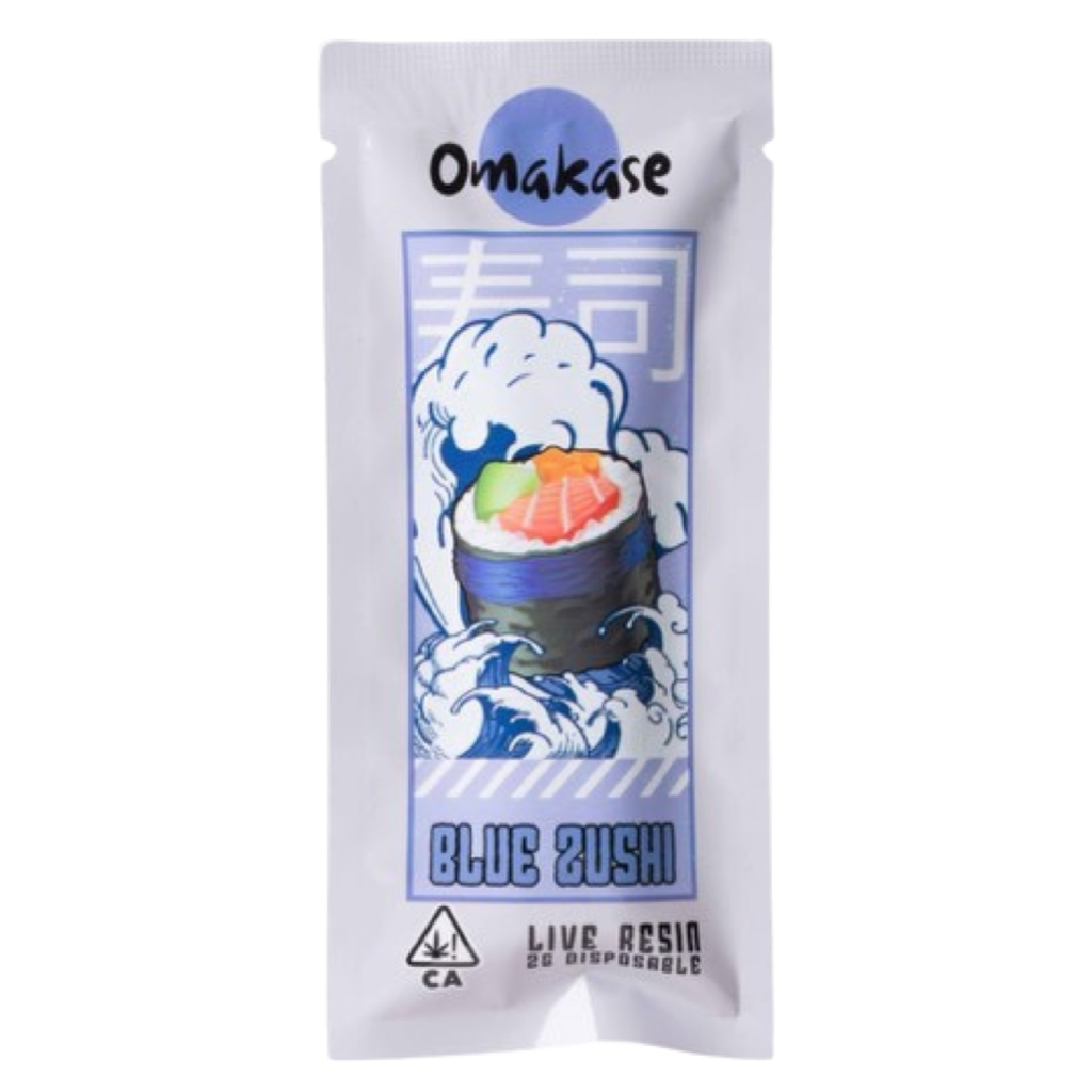 2 Gram Live Resin Disposable Vape | Blue Zushi | Indica | Omakase